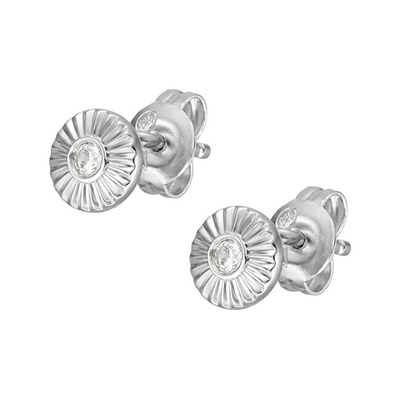 Vathë për femra Fossil Circle, të argjendtë/transparent