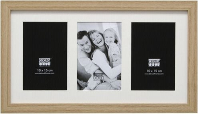 Kornizë fotografish Deknudt Frame S66KB3, 3x 13x18 cm, e zezë