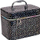Çantë kozmetike Adar Case L Black Diamonds, 23x17x15cm, me pasqyrë, e zezë