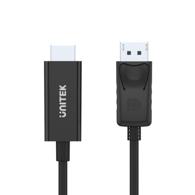 Кабел DisplayPort во HDMI Unitek Y-5118CA, 1.8m, Full HD 1080p, црн