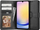 Këllëf portofol Tech-Protect Wallet për Samsung Galaxy A25 5G, lëkurë eko, mbyllje me magnet, i zi