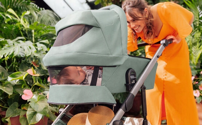 Gondolë për karrocë Britax Römer Smile 5, me panel ajrimi, montim i thjeshtë, Galaxy Black