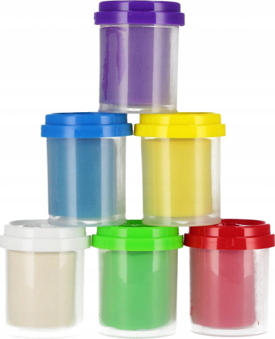 Plastelinë MEGA CREATIVE Doh Tube, set 6 ngjyra, shumëngjyrëshe