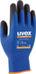 Doreza pune Uvex Athletic Lite 6002711, nr. 11, ergonomike, blu me të zezë