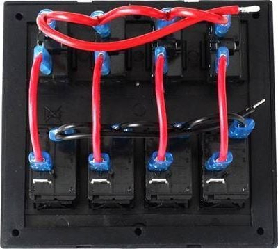 Panel çelësash TurboWorks Switches, 12/24V, IP68, 4 çelësa ON OFF