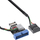 Adapter i brendshëm USB InLine 33446A, USB 3.1 në USB 3.0, i zi