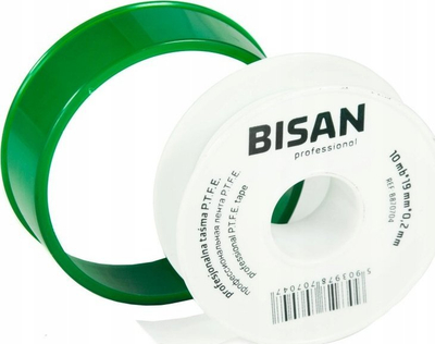 PTFE лента за вода и гас, 19mm x 0.2mm, 10m, бела