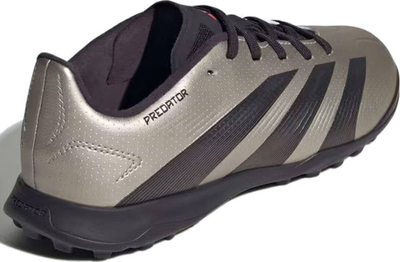 Këpucë futbolli për kalamaj adidas Predator League TF Jr IF6414, për bar sintetik, gri e zezë