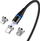 Kabllo magnetike USB 3n1, 3A, 1m, e zezë