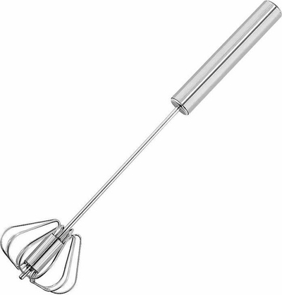 Rrahëse vezësh AG973 Rotating Whisk, çelik inox, kokë rrotulluese, argjend
