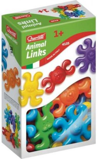 Set lodrash Quercetti Geokid Fairy Tale Animals, 18 pjesë, shumëngjyrëshe