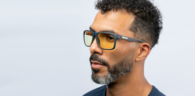 Syze gaming GUNNAR Assassin's Creed Mirage Intercept, xhama Amber, bllokim dritë blu, indigo