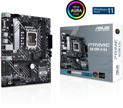 Pllakë amë ASUS PRIME H610M-A D4 (DDR4) CSM - Intel H610