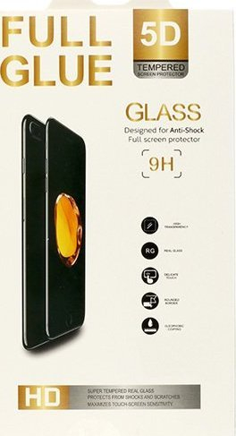 Xham mbrojtës Full Glue 5D për OnePlus 9, xham i temperuar, i zi