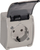 Prizë murale Aquatic Single Socket, Schuko 2P+Z, IP44, gri grafit