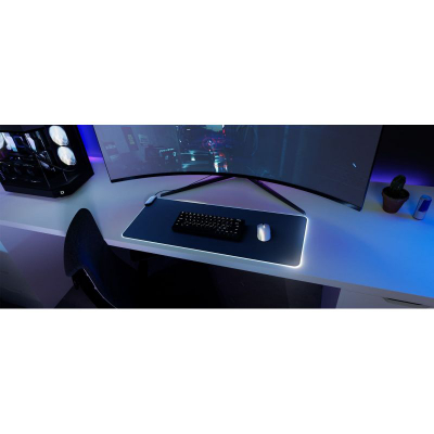 Mauspad gaming HYTE CNVS, RGB, madhësi e madhe, i zi