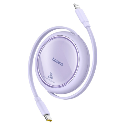 Кабел за полнење Baseus Free2Pull, 20W, 1m, виолетов