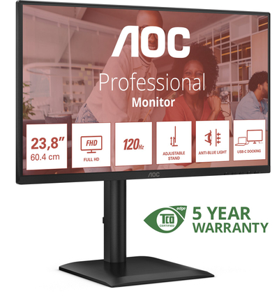 Monitor AOC E4 24E4CV, 23.8", Full HD, 120Hz, i zi