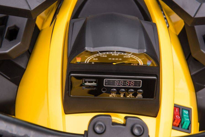 Motor katër rrotësh elektrik Lean Cars QLS-3288, 12V, për fëmijë, i verdhë