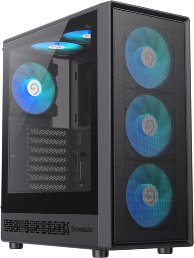 Kuti kompjutri GameMax Storm 2 AB, ATX Micro ATX ITX, RGB, e zezë