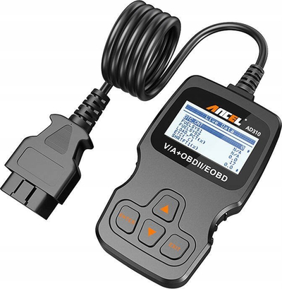 Skaner diagnostikues OBD2 Ancel AD310 AC103, ekran LCD, dizajn kompakt, portokalli