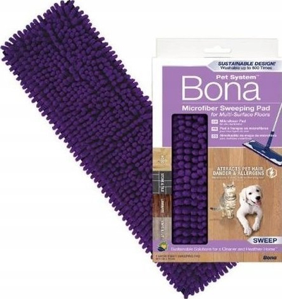 Peshë fshirëse Bona Pet Vacuuming Pad, mikrofibër për qime kafshësh, vjollcë