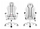 Karrige lojërash Diablo Chairs X-One 2.0 Normal, lëkurë eco, e bardhë