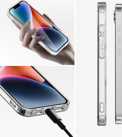 Kapak telefoni 4smarts, për iPhone SE gjenerata e 4-t, 360° Premium Protection, kompatibël me MagSafe, transparent