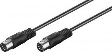 Kabllo audio video Wentronic Goobay 50020, 5-pin DIN në 5-pin DIN, 1.5 m, i zi