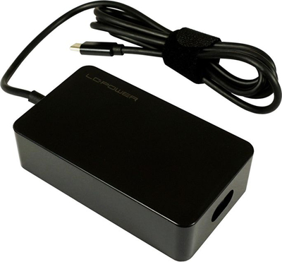 Адаптер полнач за лаптоп LC-Power LC-NB-PRO-65-C, 65W, USB-C, црн