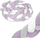 Mbrojtëse krevati për bebe Ricokids Braided, 3 m, antialergjike, shumëngjyrëshe pastel