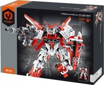 Lodër ndërtesë IM.Master Mecha Warrior, 1100 pjesë, robot, e kuqe