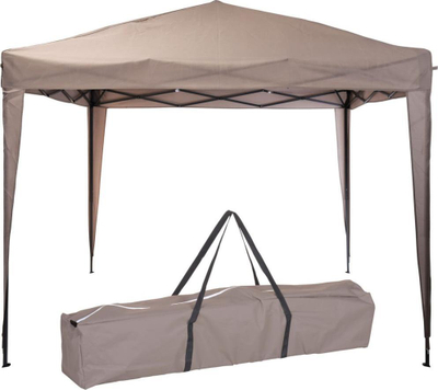 Çadër kopshti Kodra Gazebo, 300 x 300 x 245 cm, me çantë ruajtje, ngjyrë taupe
