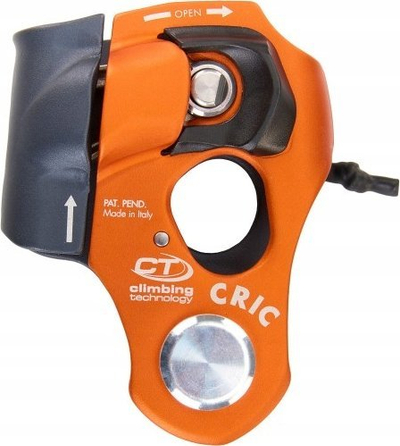 Капса за јаже Climbing Technology CRIC 434584, со вградено тркало, за јаже 8-13mm, портокалова