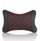 Jastëk mbështetës për veturë Car Headrest, 25×17 cm, PU dhe pambuk, i zi me qepje të kuqe