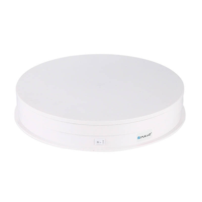 Platformë rrotulluese elektrike Puluz, 30 cm, USB, e bardhë