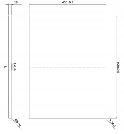 Lavaman banjo Cersanit Larga Top, 60 cm, MDF rezistent ndaj lagështisë, i bardhë