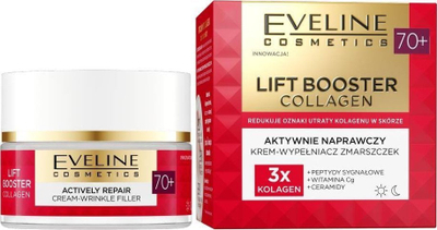 Krem fytyre Eveline Lift Booster Collagen 70+, kundra rrudhave, 50ml