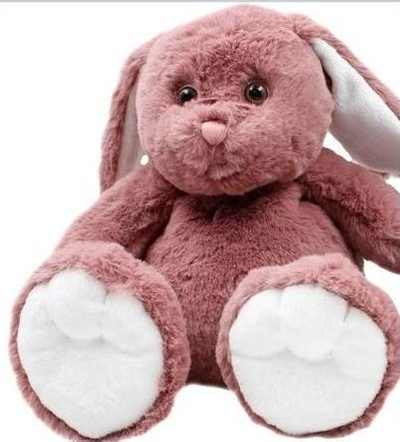 Lodër pelushi MOLLI TOYS Rabbit Bella, lepurush, 27cm, rozë mjedër