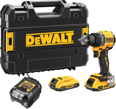 Sharrë elektrike DEWALT DCD794D2T-QW, pa kabëll 18V, bateri 2Ah Li-Ion, me karikues, e verdhë