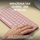Тастатура Logitech Pebble, wireless, US INTL, розева
