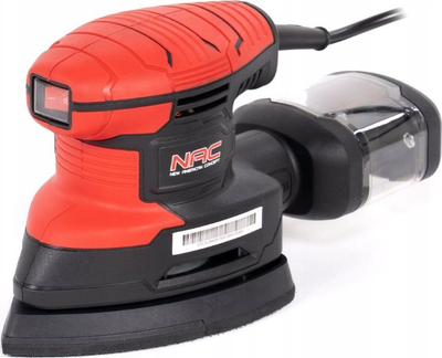 Shlifuese oscilluese NAC SD-180-GN, 180W, me thithje pluhuri, e kuqe