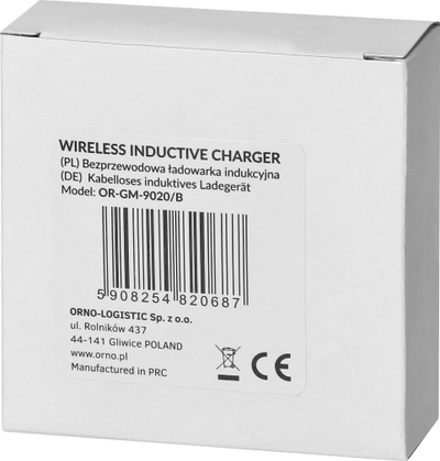 Karikues wireless Orno, karikim induktiv, i zi