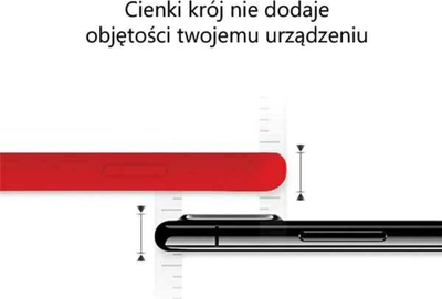 Kapak silikoni Mercury për Samsung Galaxy A14 5G, i hollë, i kuq