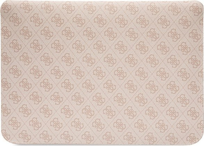 Futrollë laptopi Guess 4G Smooth, 13/14", PU, rozë