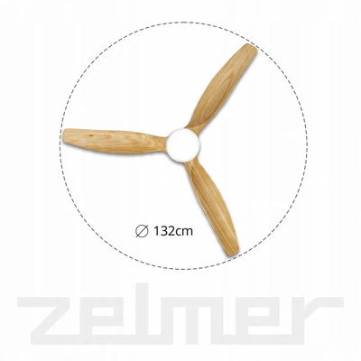 Ventilator tavanit Zelmer ZCF7602, 132cm, 40W, LED 18W, dru ahu