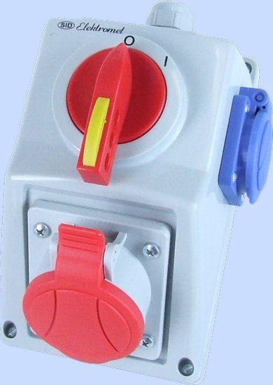 Set instalimi elektrik me ndërprerës Elektromet, 5P, 16A, IP54 (971616)