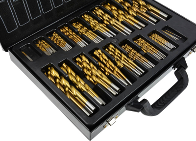 Set shpuese për metal KELTIN, 170 copë, HSS titani, 1.0-10 mm