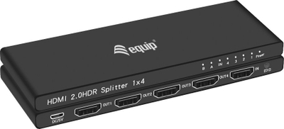 Ndarës HDMI Gembird 332717, 4 porta, 4K 60Hz, ultra i hollë