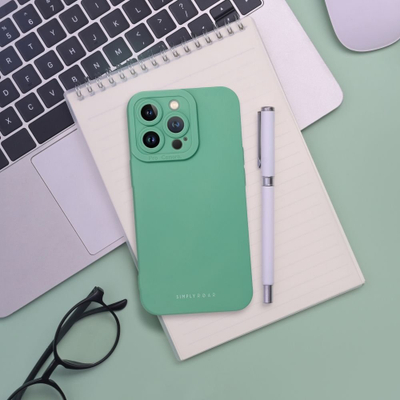 Mbrojtëse telefoni Roar Luna për iPhone 14 Pro, TPU, shkon me karikim wireless, jeshile pastel